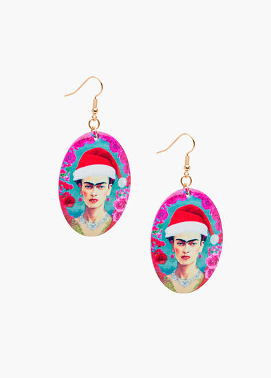 Christmas Flower Lady Earrings