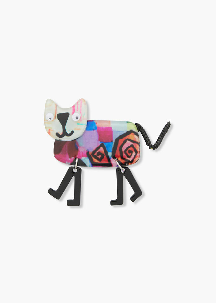 Come Back Kitty Brooch, , hi-res