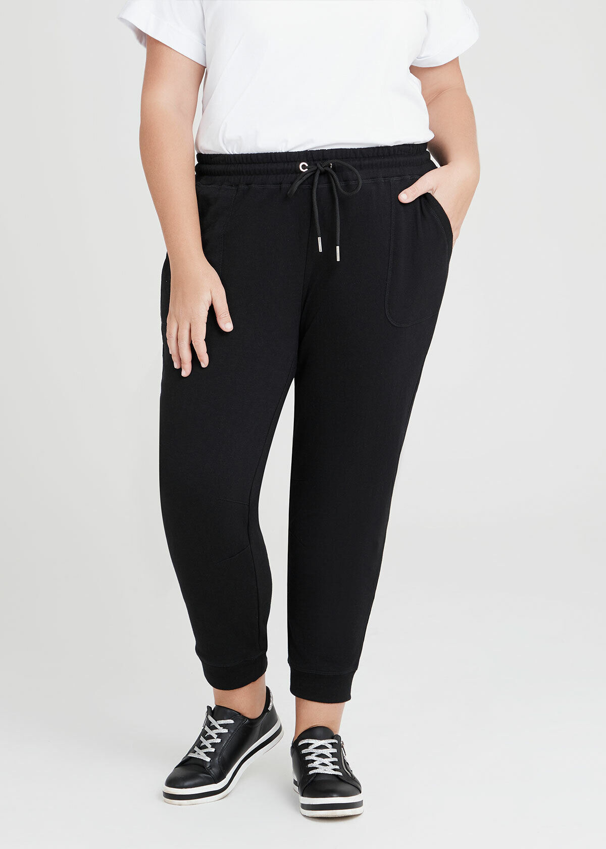 Cotton plus size joggers outlet
