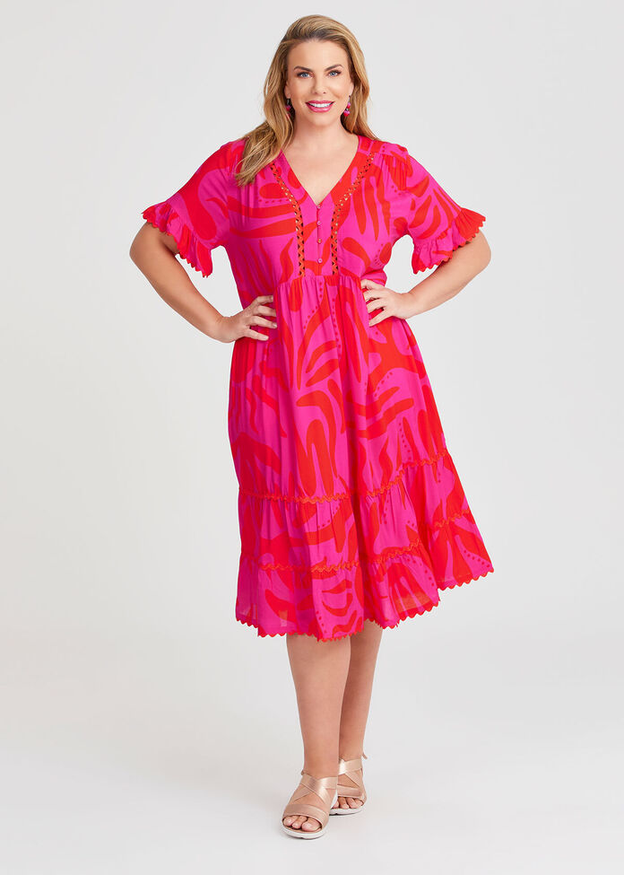 Natural Getaway Floaty Dress, , hi-res