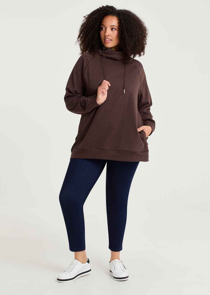 Drawstring Collar Sweat, , hi-res