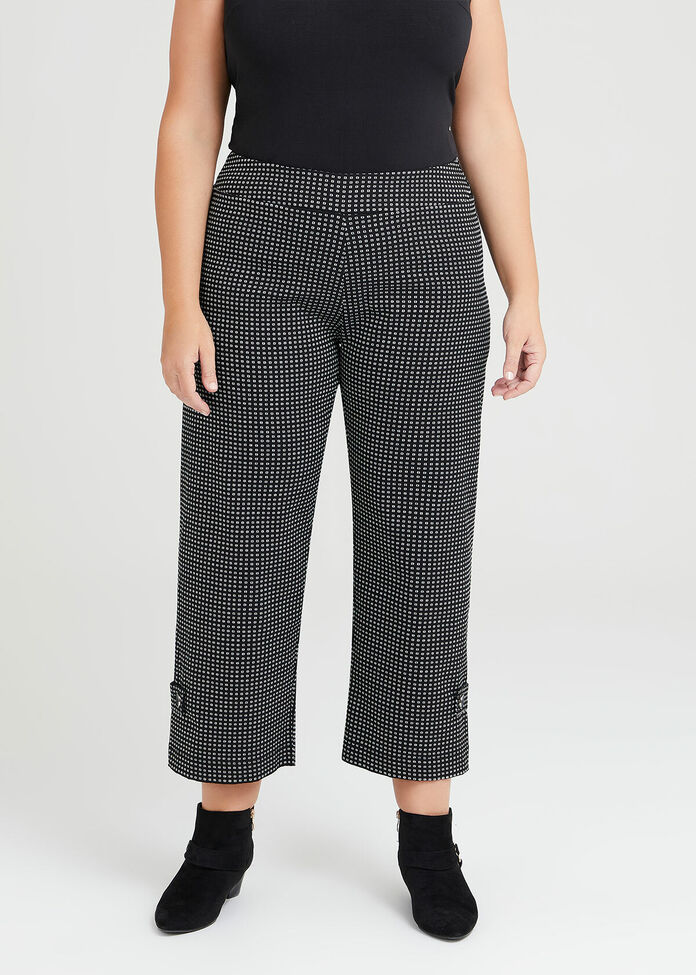 Shop Plus Size Square Stretch Culotte Pant in Black | Taking Shape AU