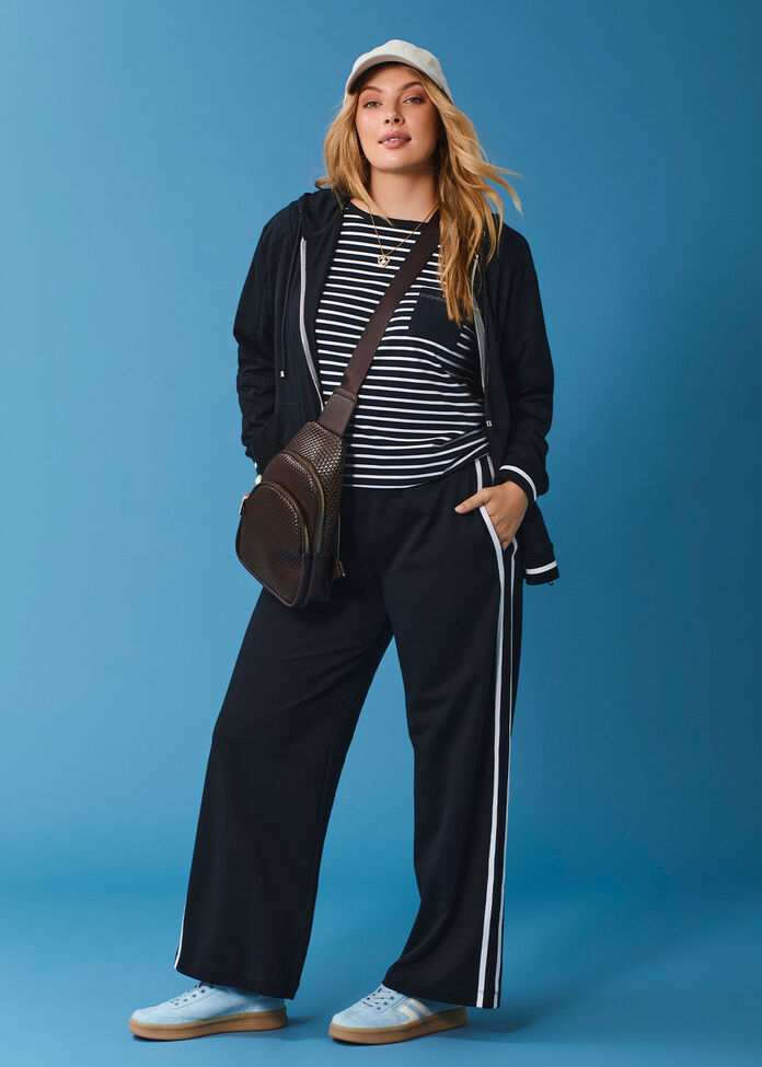 Tipping Trim Zip Thru Hoodie, , hi-res