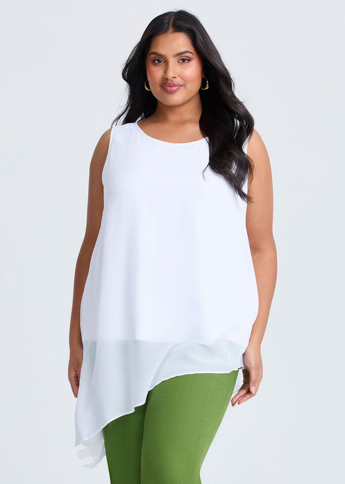 Overlay Sleeveless Top, , hi-res