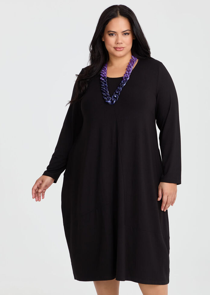 Tulip Natural Collar Dress, , hi-res