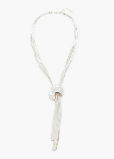 Clean Metal Snake Chain Lariat