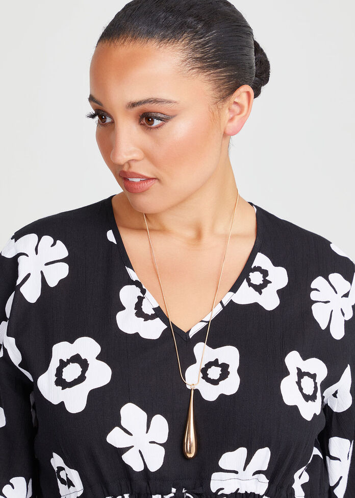 Shiny Drop Necklace, , hi-res