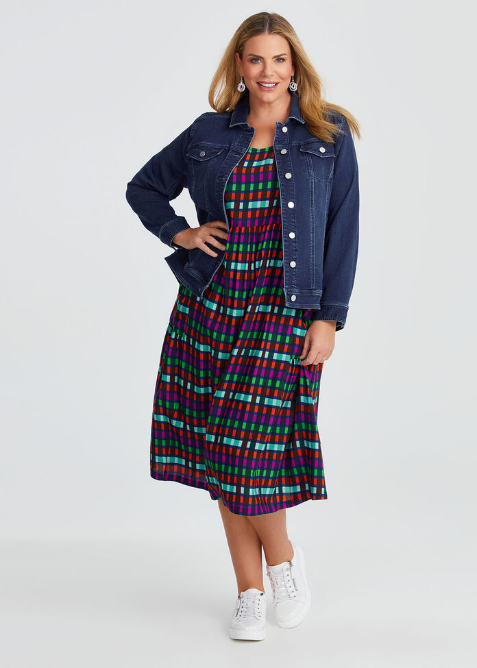 Natural Pocket Midi Dress, , hi-res