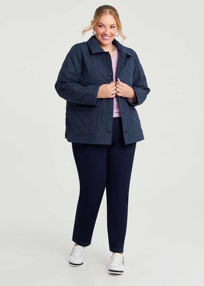 Casual Quilted Jacket, , hi-res