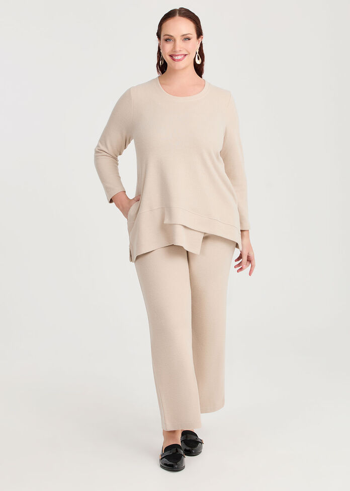 Linen Bamboo Wide Leg Pant, , hi-res