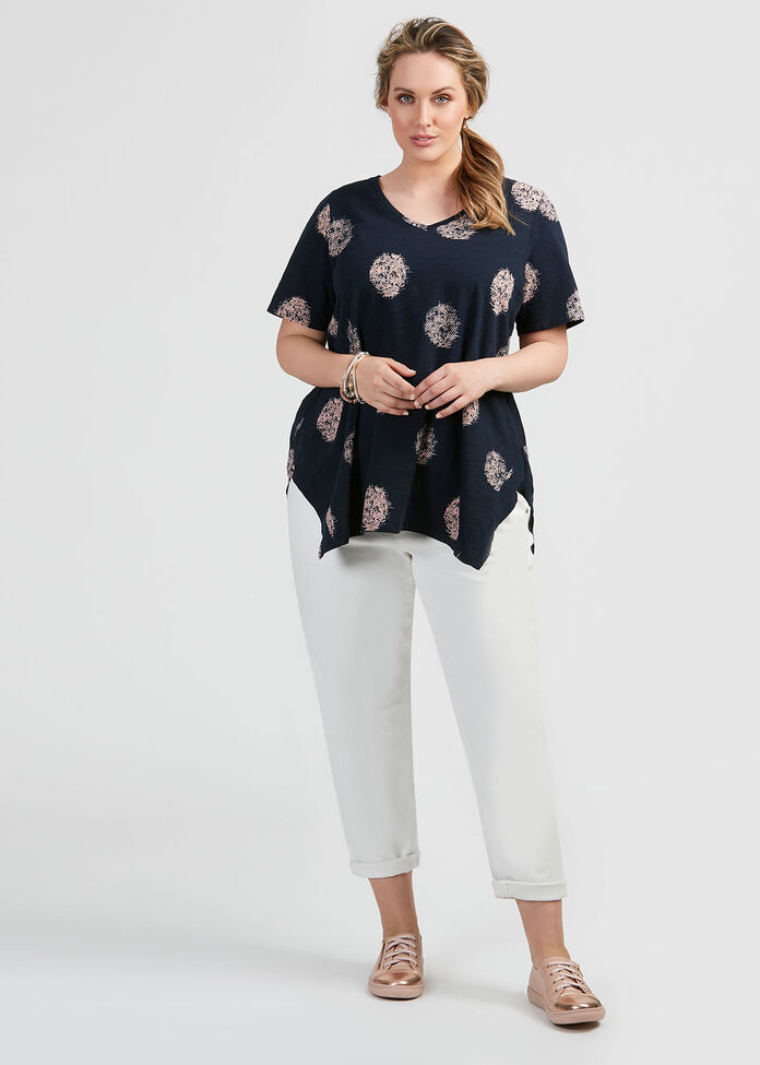 Cotton Ella Spot Top, , hi-res