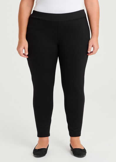 Plus Size Petite Ponte Cleo Slim Leg Pant