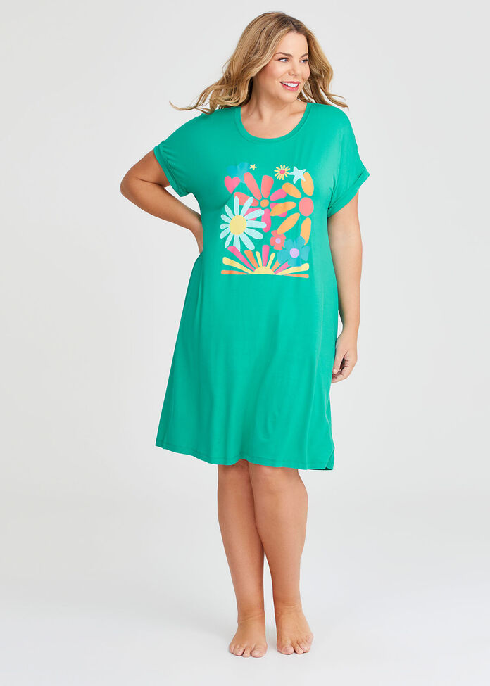 Bamboo Sleep Tee Nightie, , hi-res