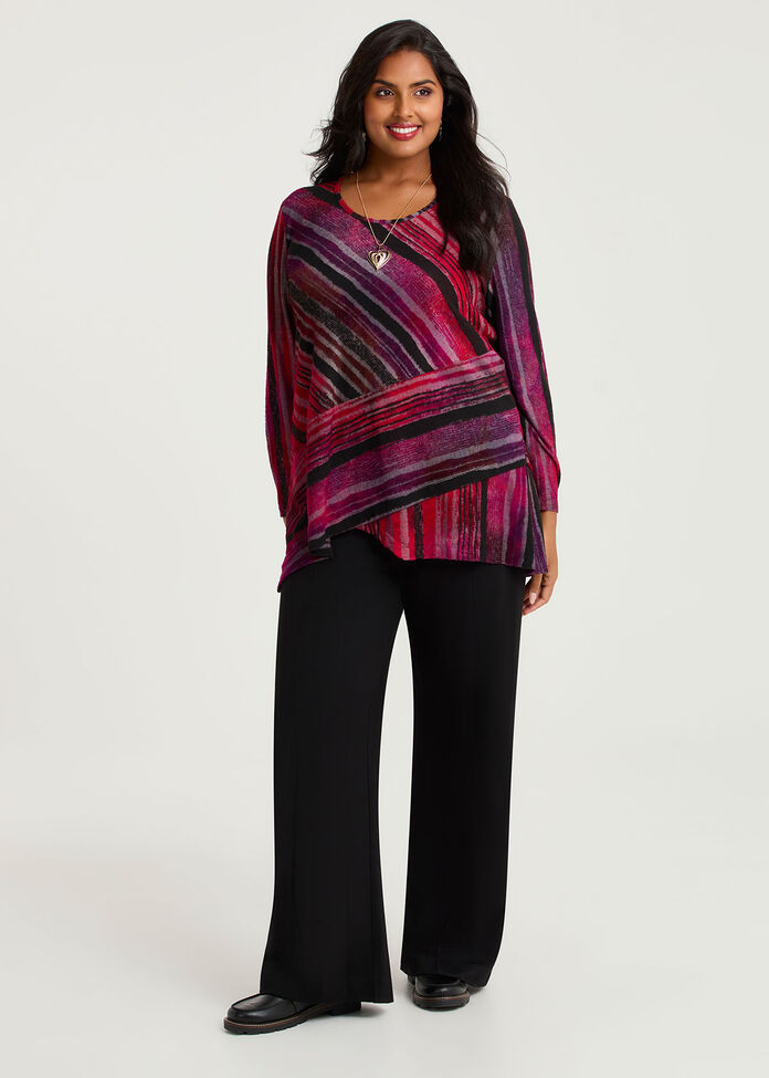 Stripe Burnout Top, , hi-res