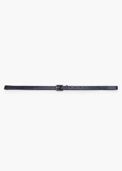 Thin Black and Gold Belt 
