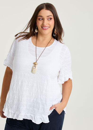 Plus Size Salsa Cotton Mix Crush Top