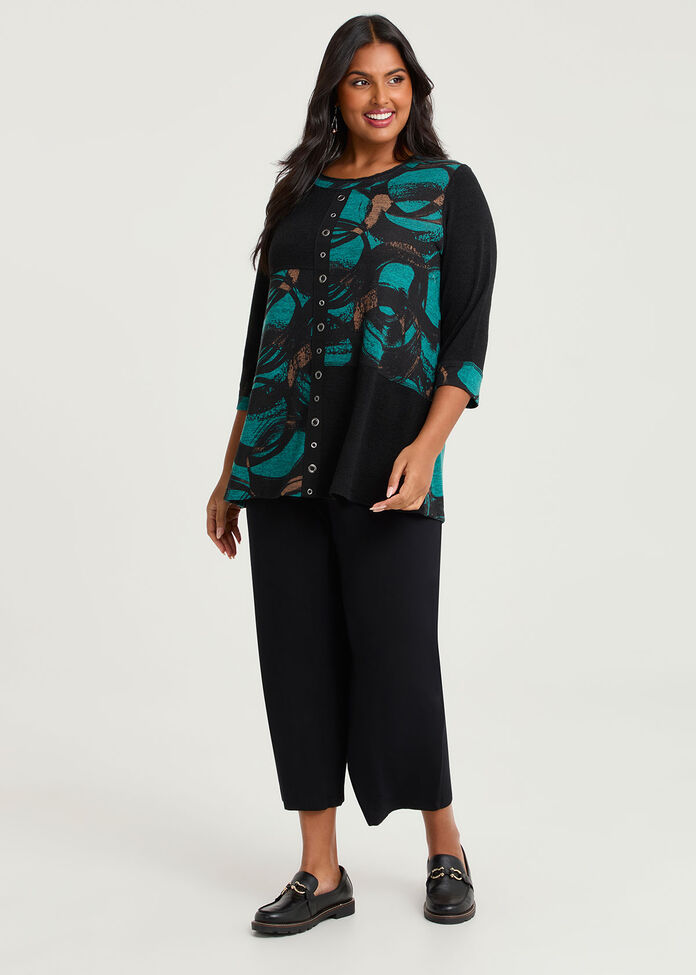 Swirl Spliced Snug Tunic, , hi-res