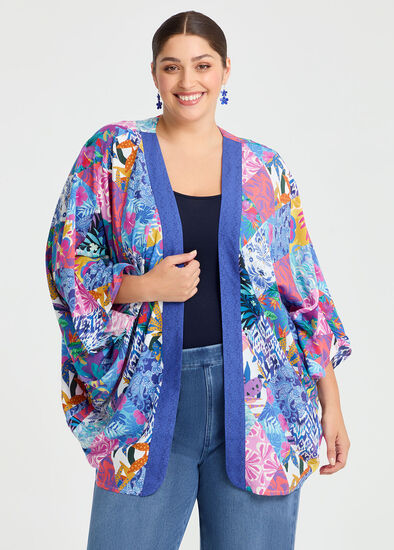 Bluetones Patchwork Cape