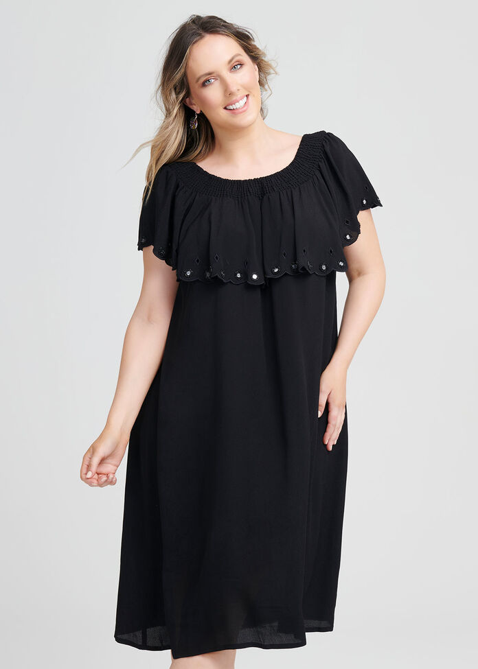 Shop Plus Size Natural Celia Dress in Black | Taking Shape AU