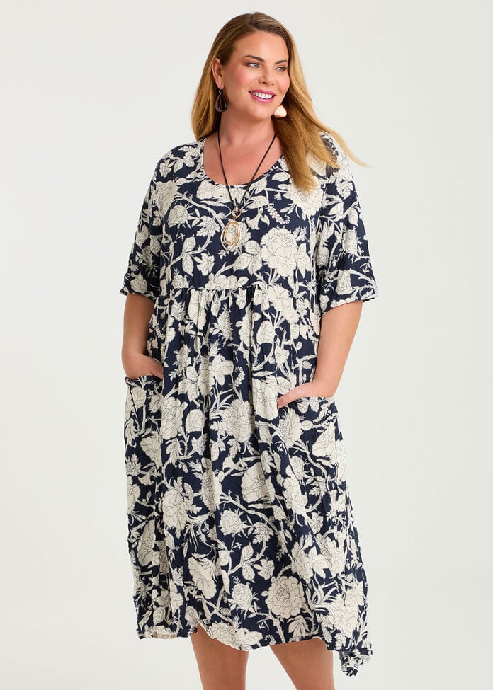 Kiara Patch Pocket Dress, , hi-res