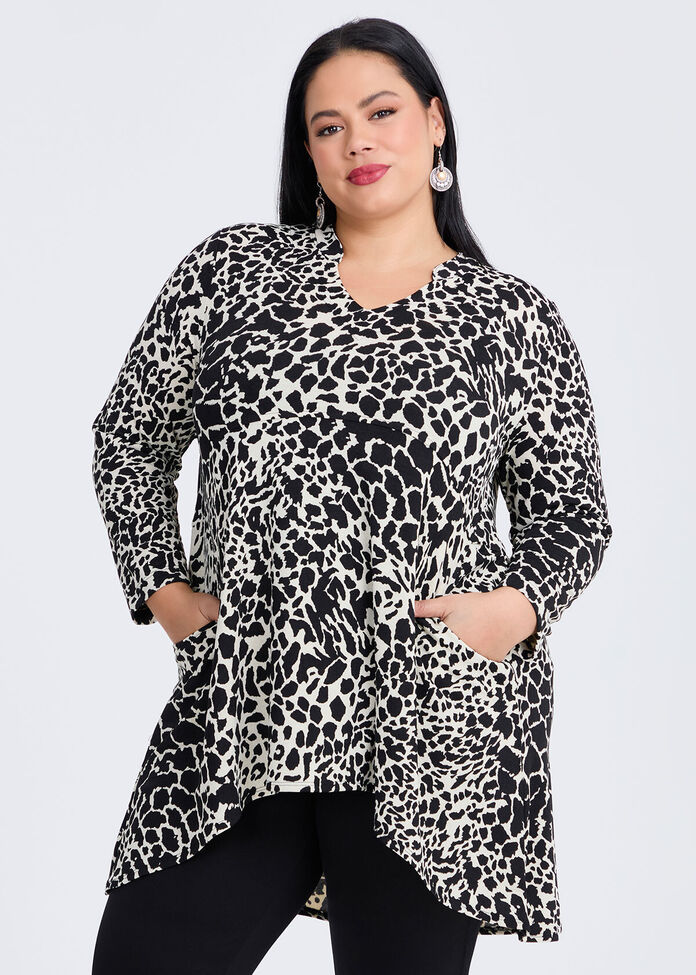 Relaxed Animal Tunic, , hi-res