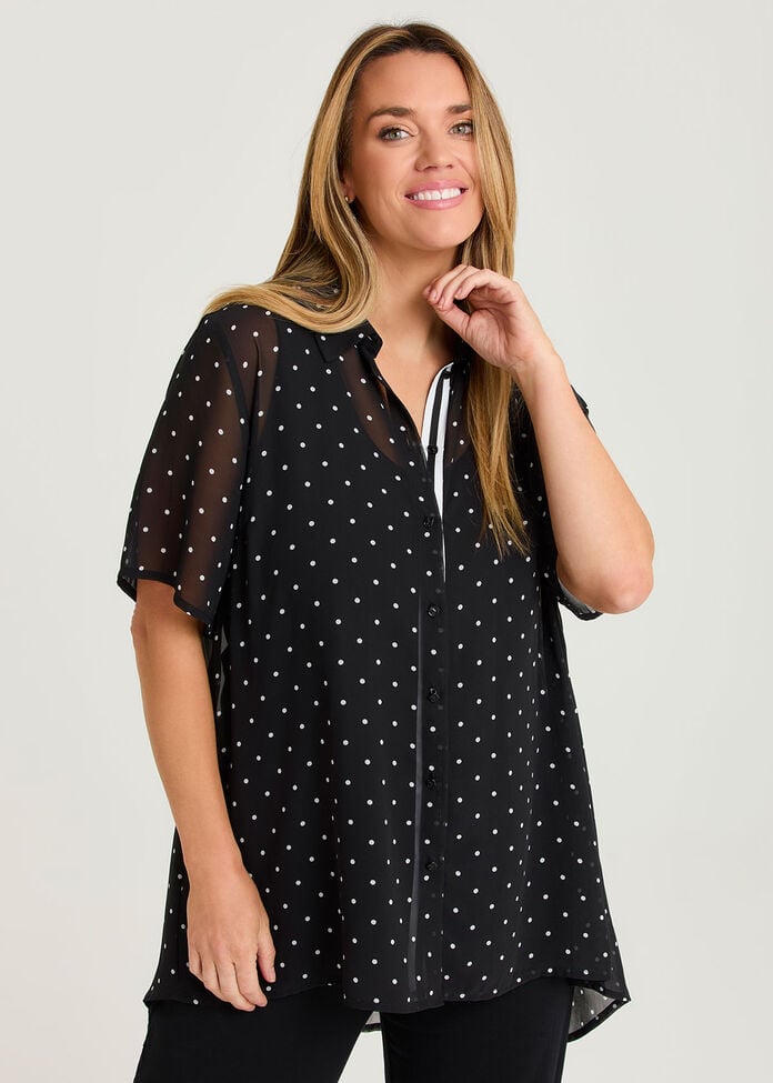Polka Dot Summer Shirt, , hi-res