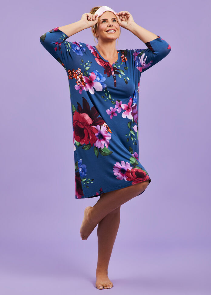 Shop Plus Size Bamboo Romance Nightie, Multi Taking Shape AU