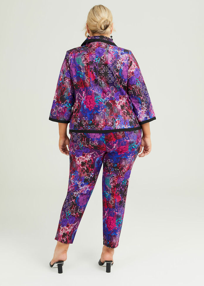 Shop Plus Size Rococo Linen Short Jacket in Multi | Taking Shape AU