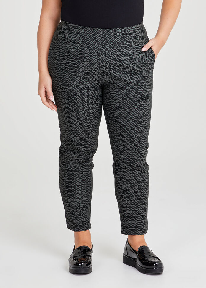 Petite Stretch Geo Kaissy Pant, , hi-res