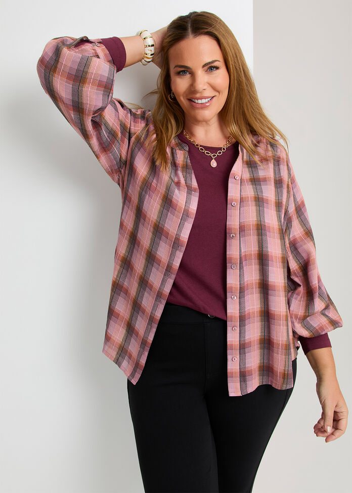 Australian Wool Modal Crew Neck Top, , hi-res