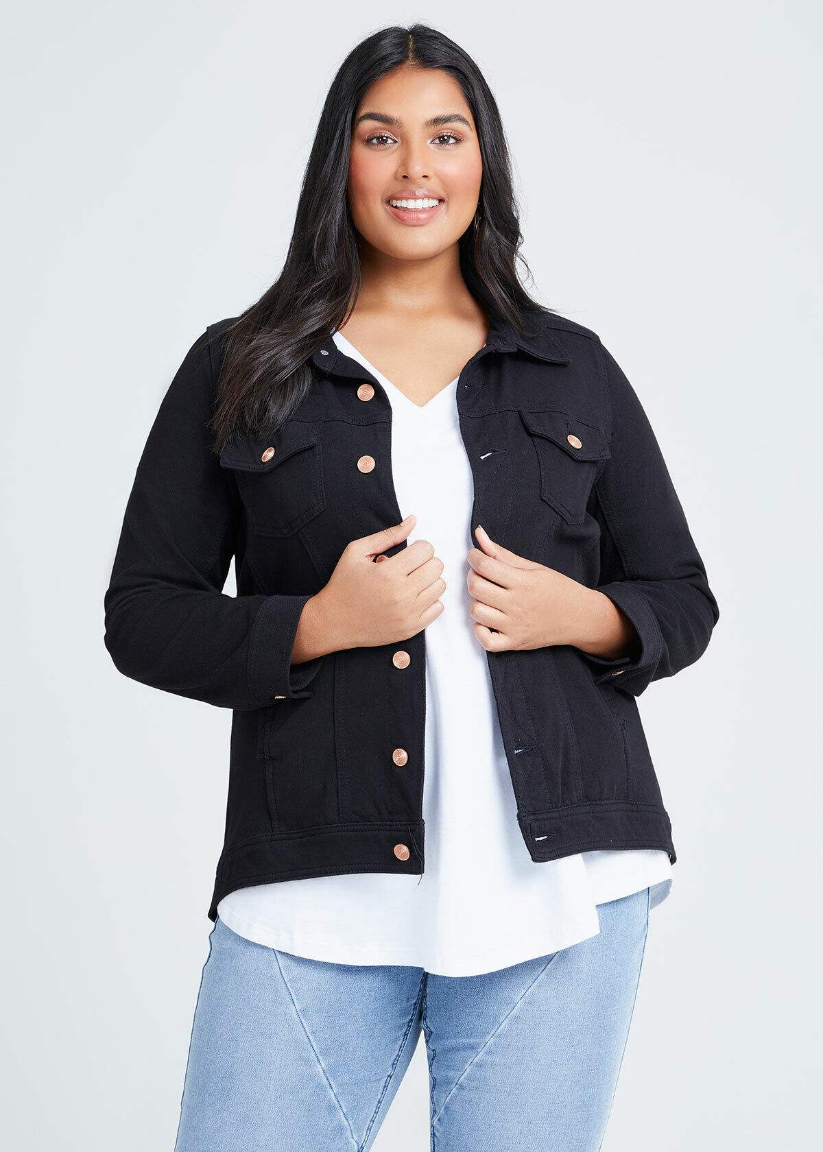 Best jean jacket outlet for plus size