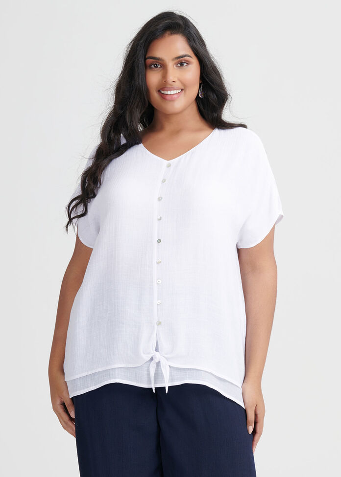 Nina Knot Top, , hi-res