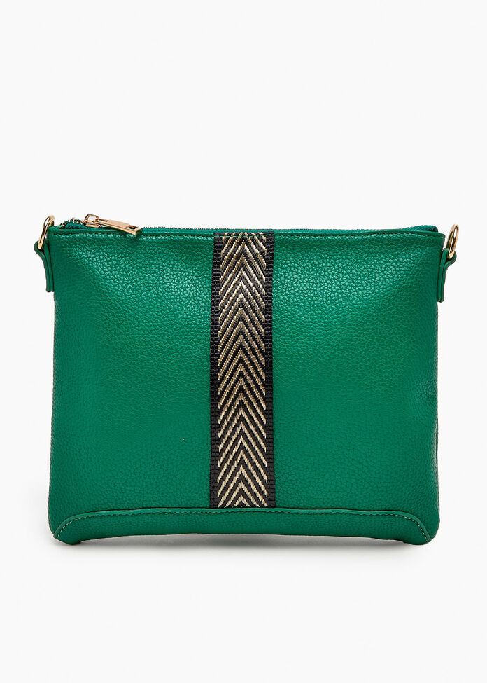 Shop Green Stripe Crossbody Bag Accessories Taking Shape AU