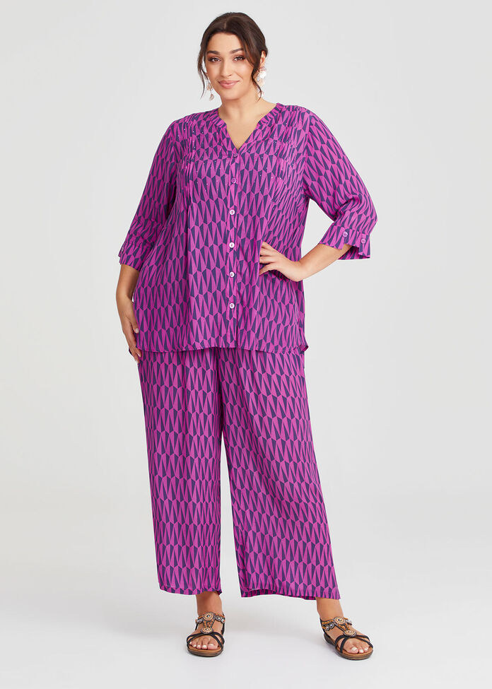 Geo Natural Wide Pant, , hi-res