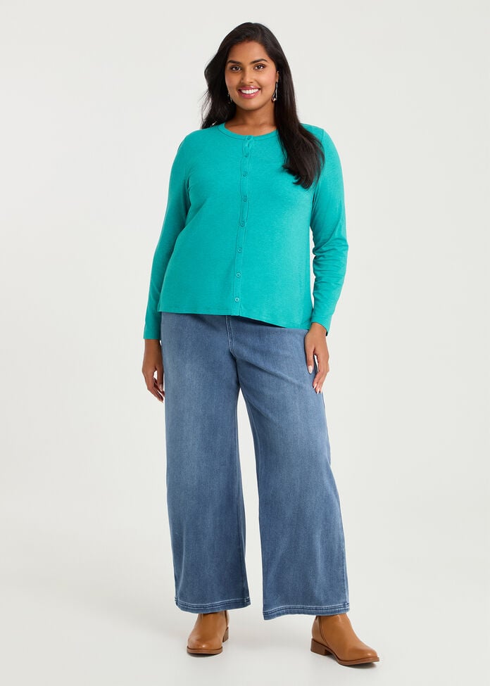 Australian Wool Modal Cardigan, , hi-res