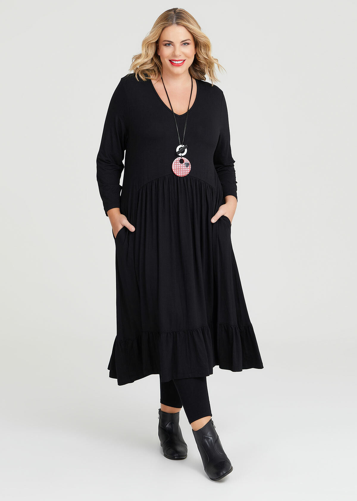 Bamboo Luca Long Sleeve Boho Dress