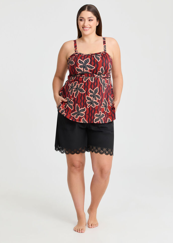 Serengeti Trim Detail Tankini, , hi-res