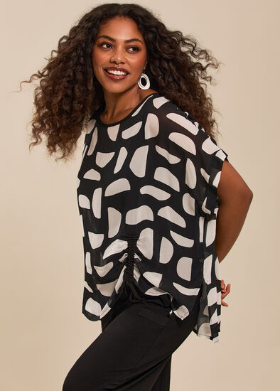 Plus Size Natural Ayla Abstract Overtop