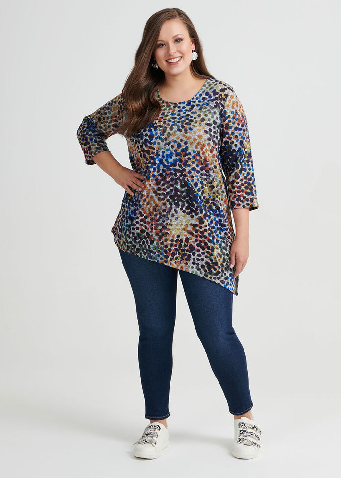 Autumn Dots Knit Top, , hi-res