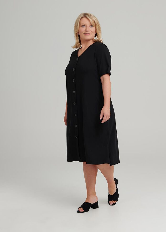 Button Down Dress, , hi-res