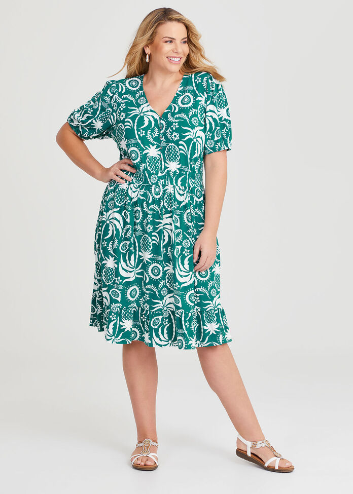 Australian Cotton Shirred Waist Shirt Dress