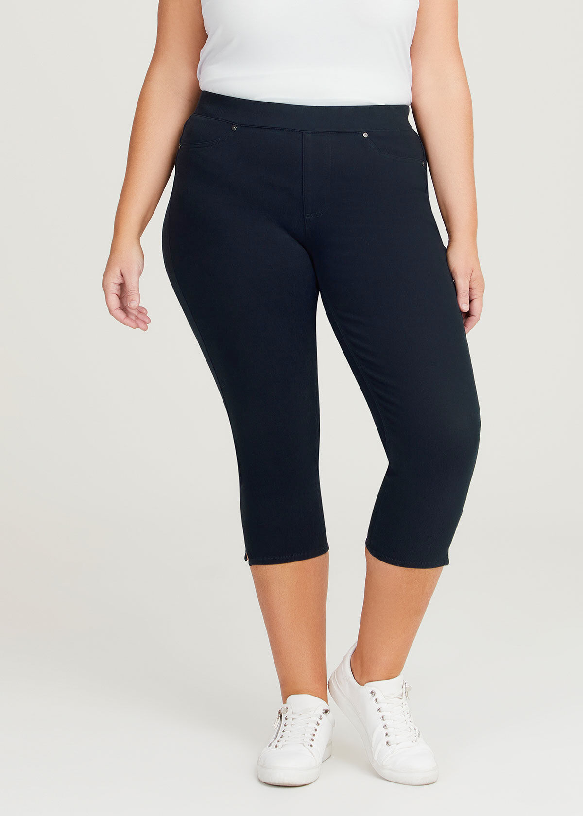 Shop Plus Size The Bestfriend Crop Jegging in Blue Taking Shape AU