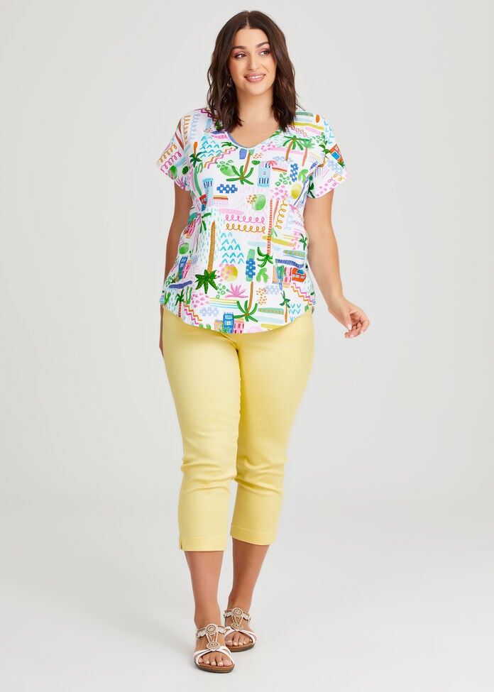 Cotton Holiday Sunshine T-shirt, , hi-res