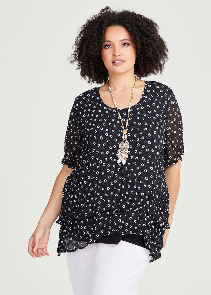 Shop Plus Size Layered Top in Black | Taking Shape AU