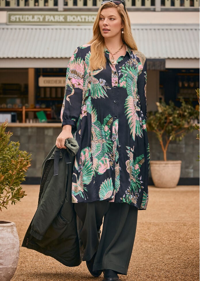 Natural Ivy And Rose Shirt, , hi-res