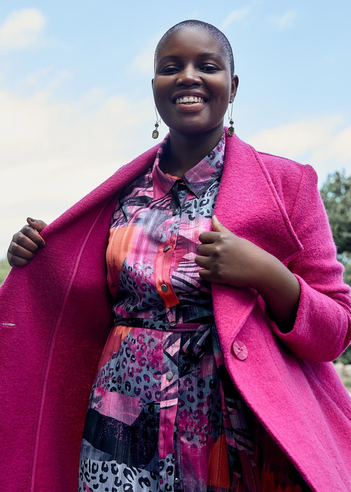 plus size boiled wool jacket