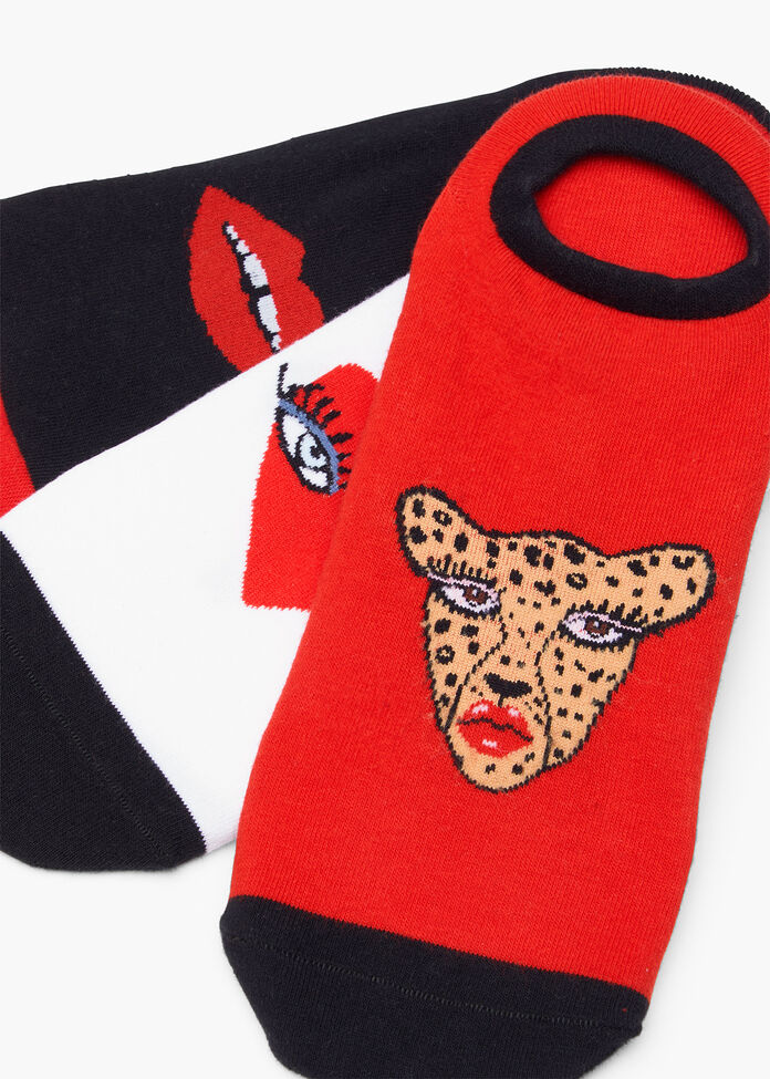 3Pk Bouffants Cotton Ankle Socks, , hi-res