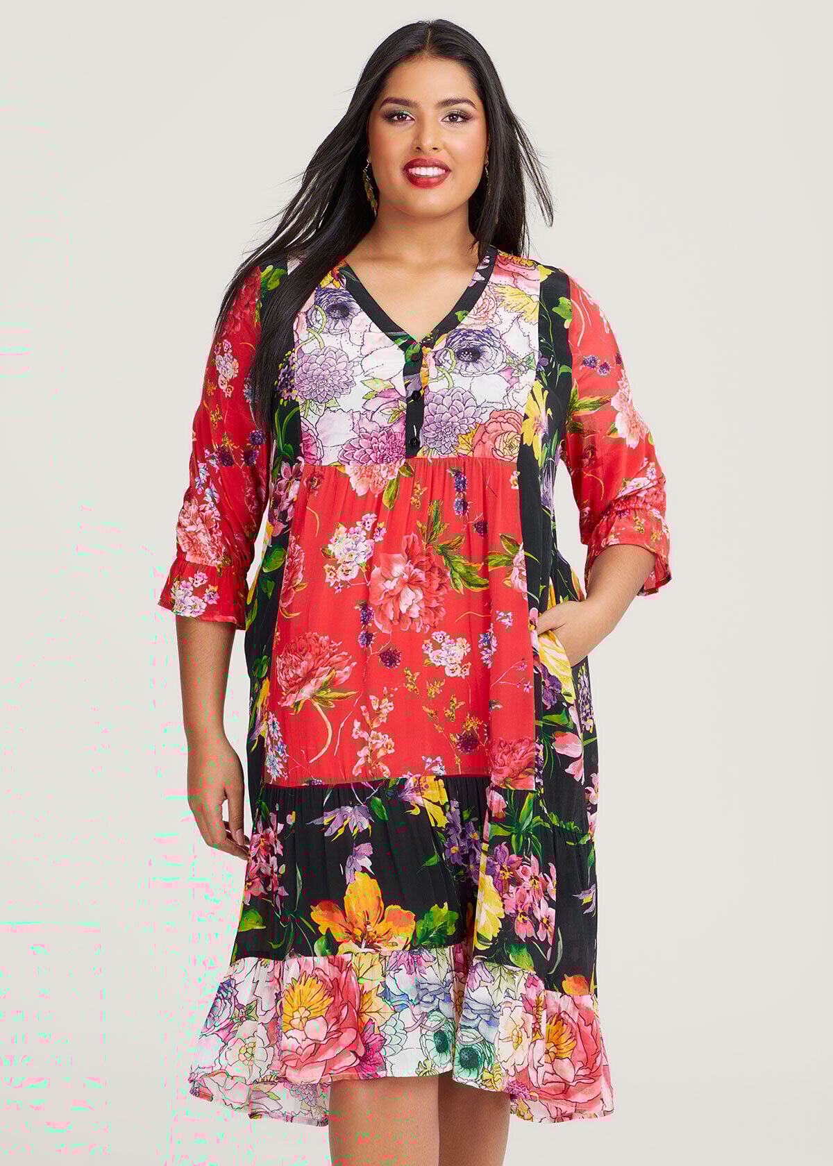 Plus size best sale garden party dress