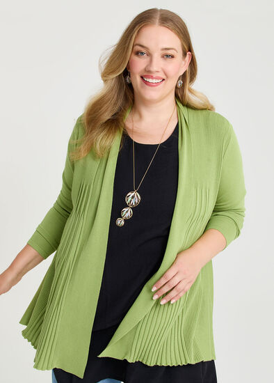 Plus Size Madonna Natural Cardigan