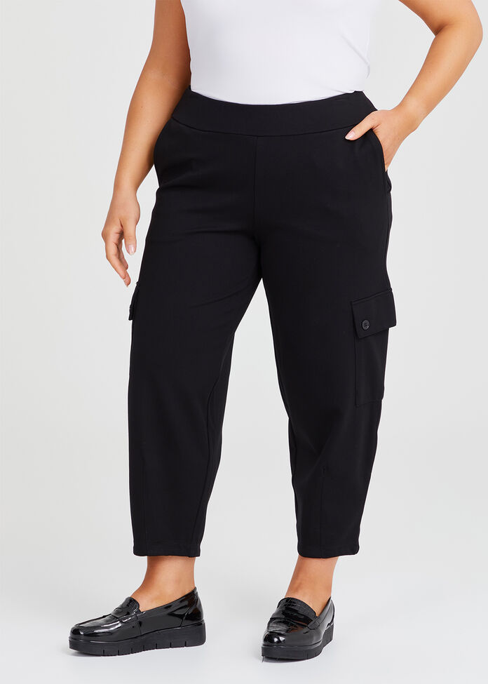 Bamboo Ponte Cargo Pant, , hi-res